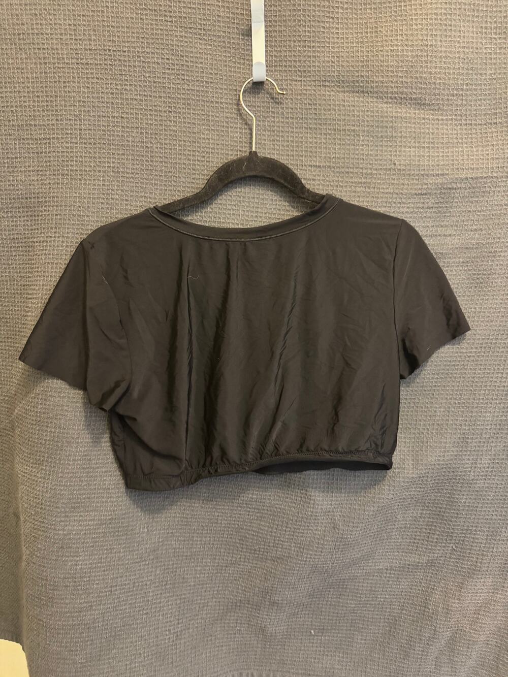 Aerie Smoothez Crop Top Bralette True Black (discontinued Style)